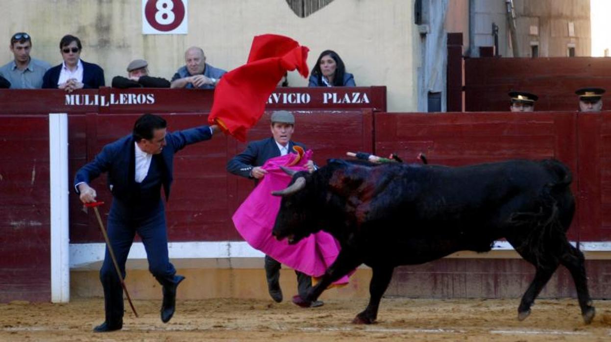 El torero Ortega Cano en la plaza de Alcalá de Henares