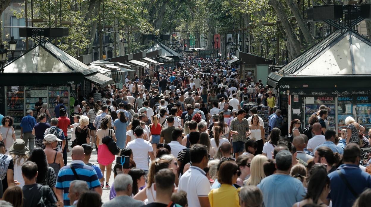 La Rambla de Barcelona, en una imagen de archivo