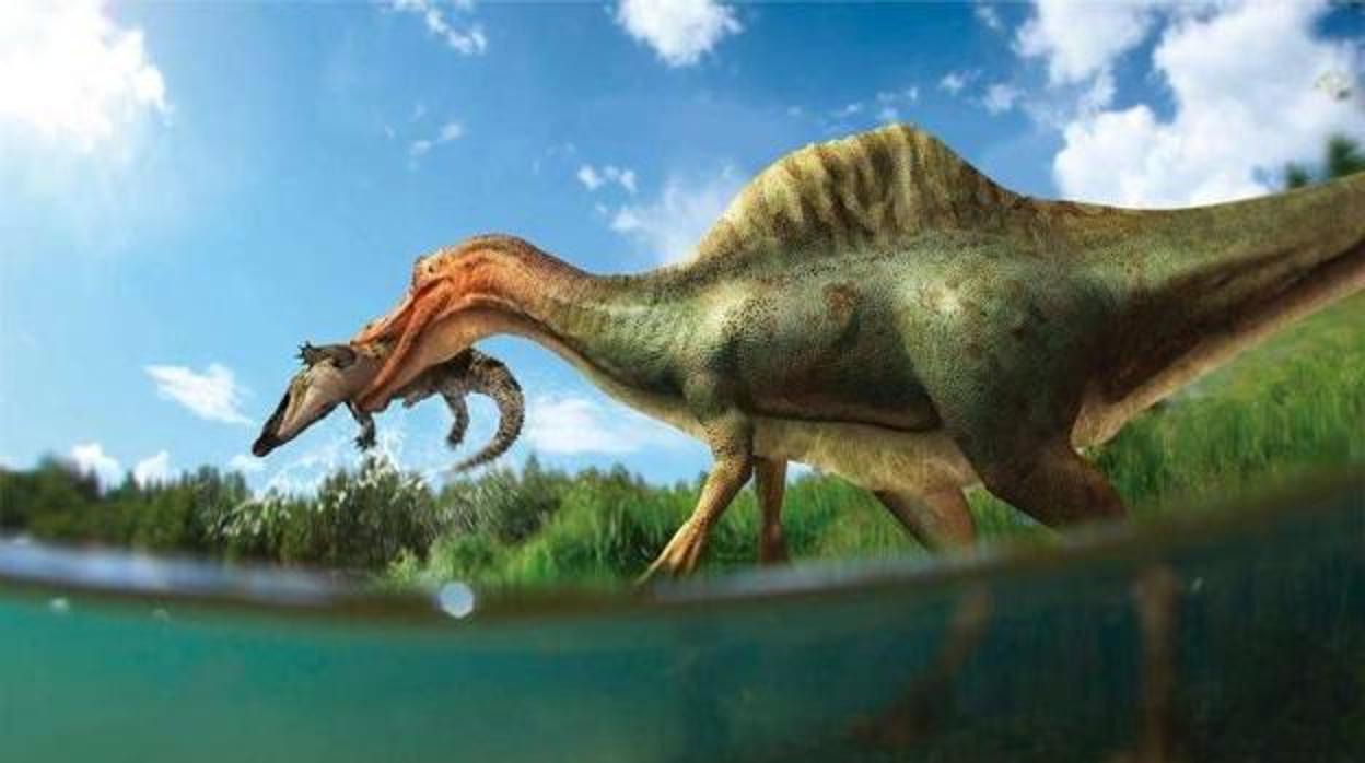 Simulación virtual del aspecto de la nueva especie de dinosaurio carnívoro descubierta en Vallibona