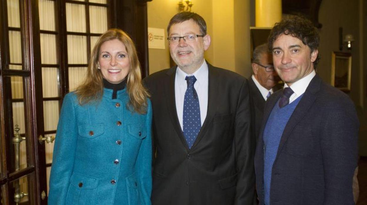 La alcaldesa de Castellón, Amparo Marco, con Ximo Puig y el dirigente socialista Francesc Colomer