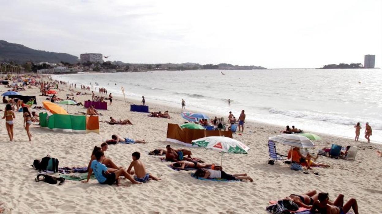 La playa de Samil, en Vigo