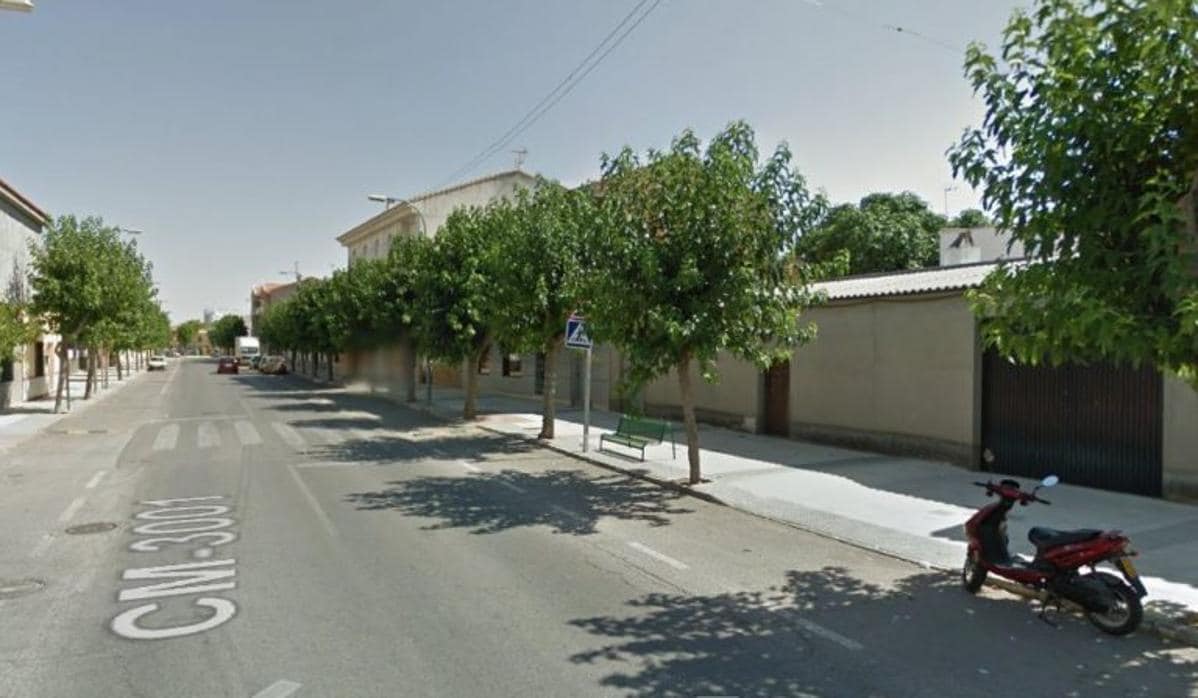 Carretera en la que ha sido atropellado el ciclista, dentro del municipio de Lillo (Toledo)