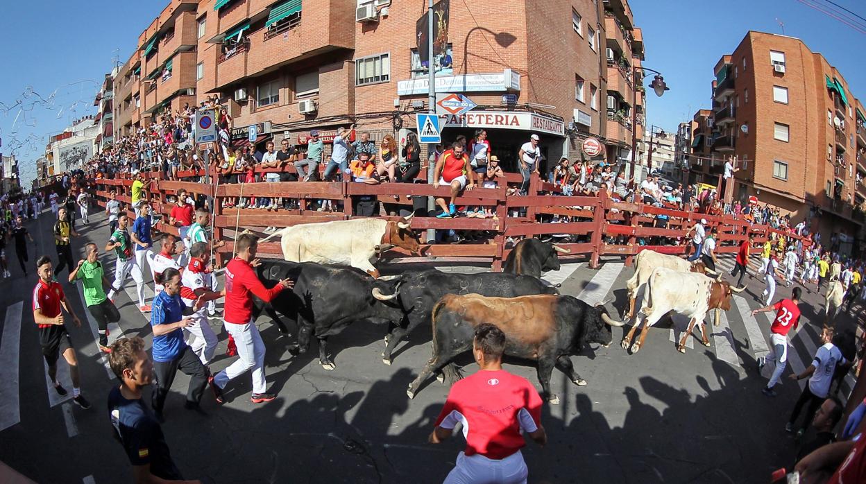 Primer encierro de las fiestas de «Sanse» 2019