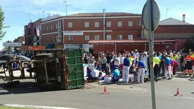 Condenado a cuatro años el conductor del remolque que causó dos muertes y 21 heridos en Tordesillas