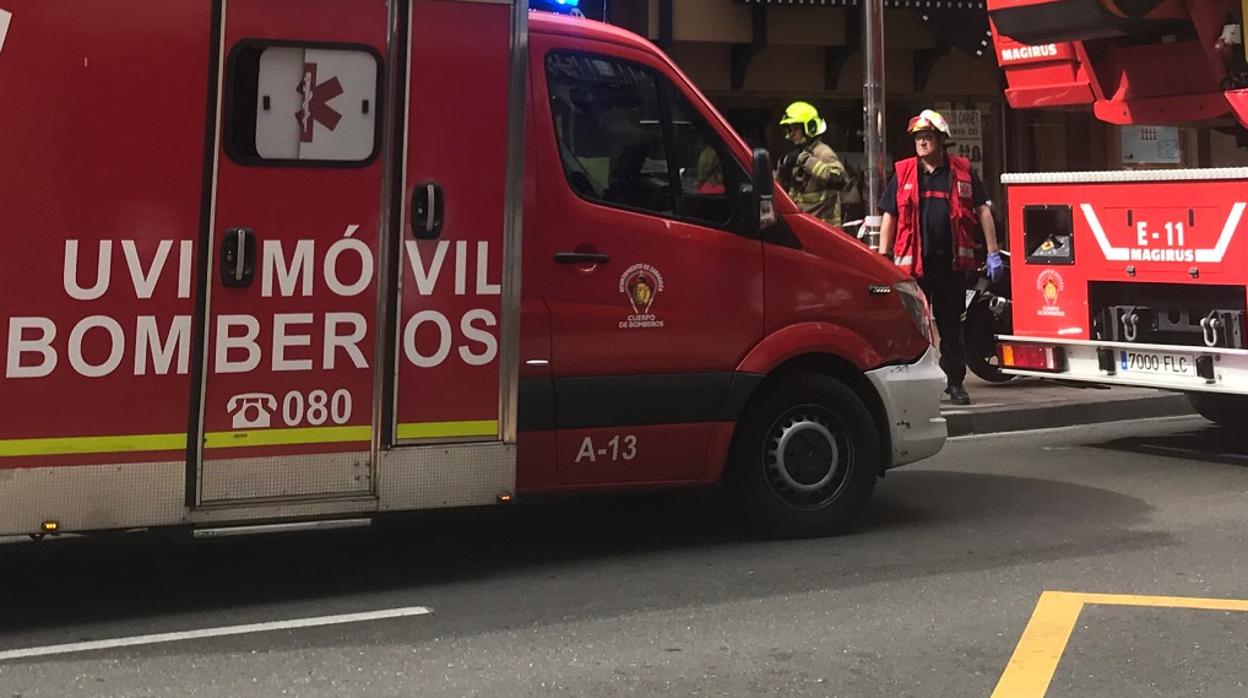 Los intoxicados fueron atendidos en una ambulancia de bomberos y no tuvieron que ser trasladados al hospital