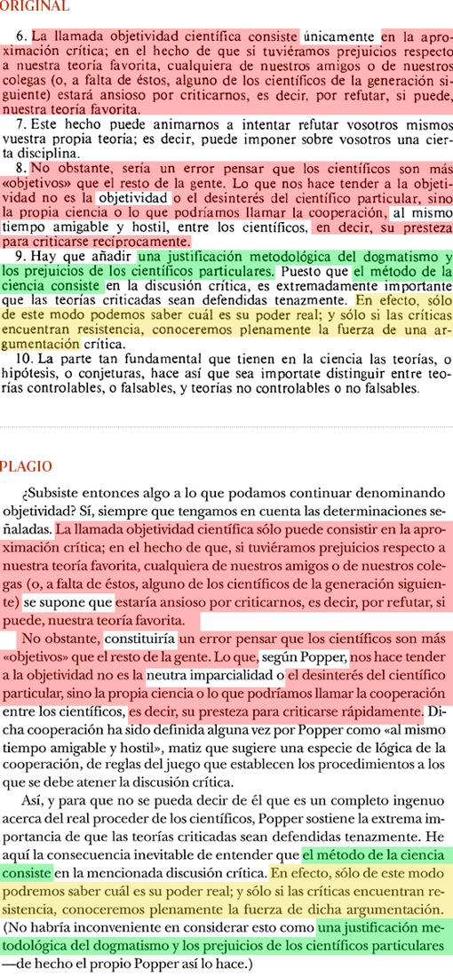 Plagio del libro de Cruz (páginas 73-74) al manual de J.M. Mardones y N. Ursúa (página 115)