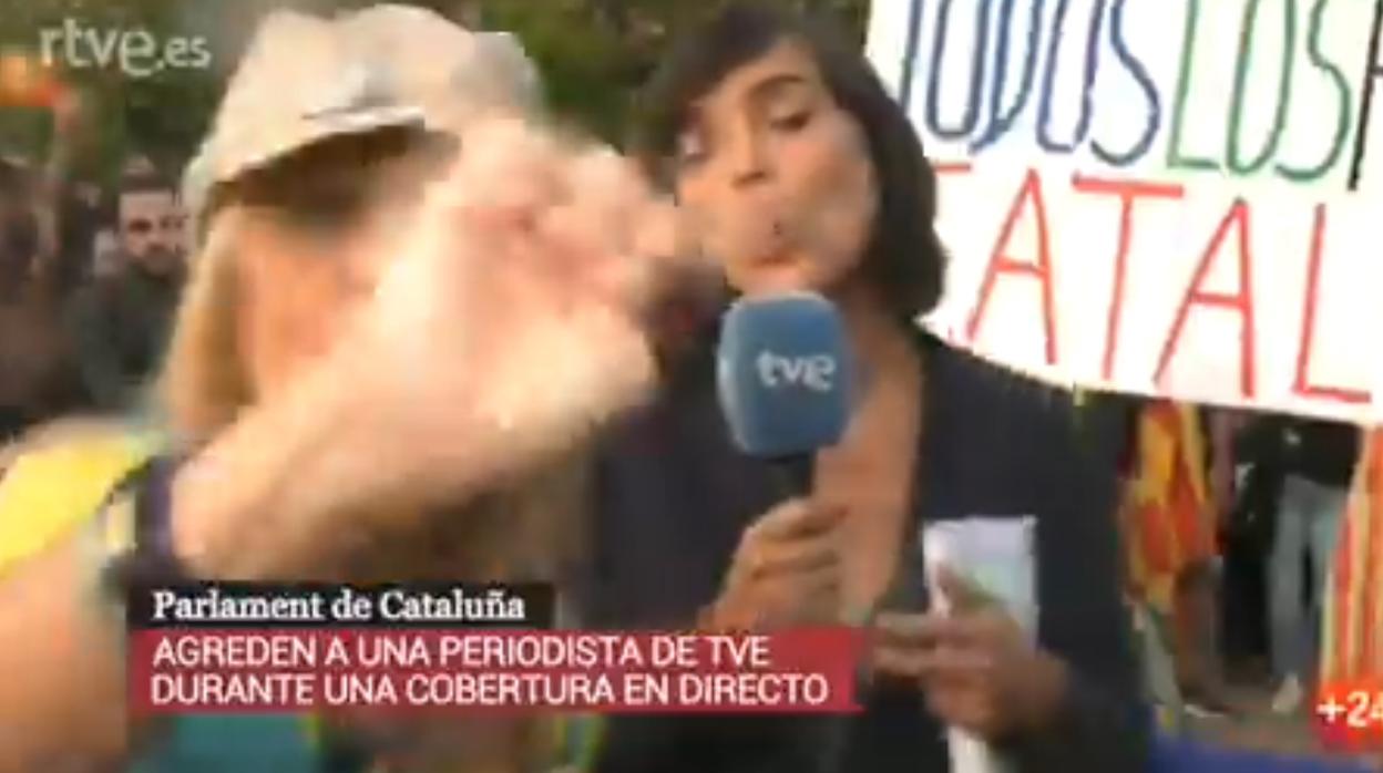 La reportera Ángela García Romero, TVE