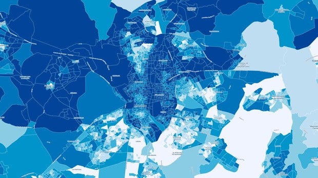 ¿Cuánto dinero gana tu vecino? El mapa de la renta en Madrid, calle a calle