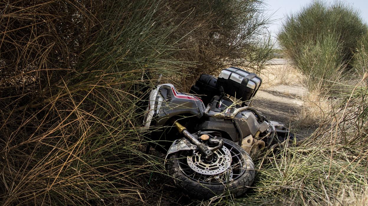 Imagen de archivo de un accidente de moto