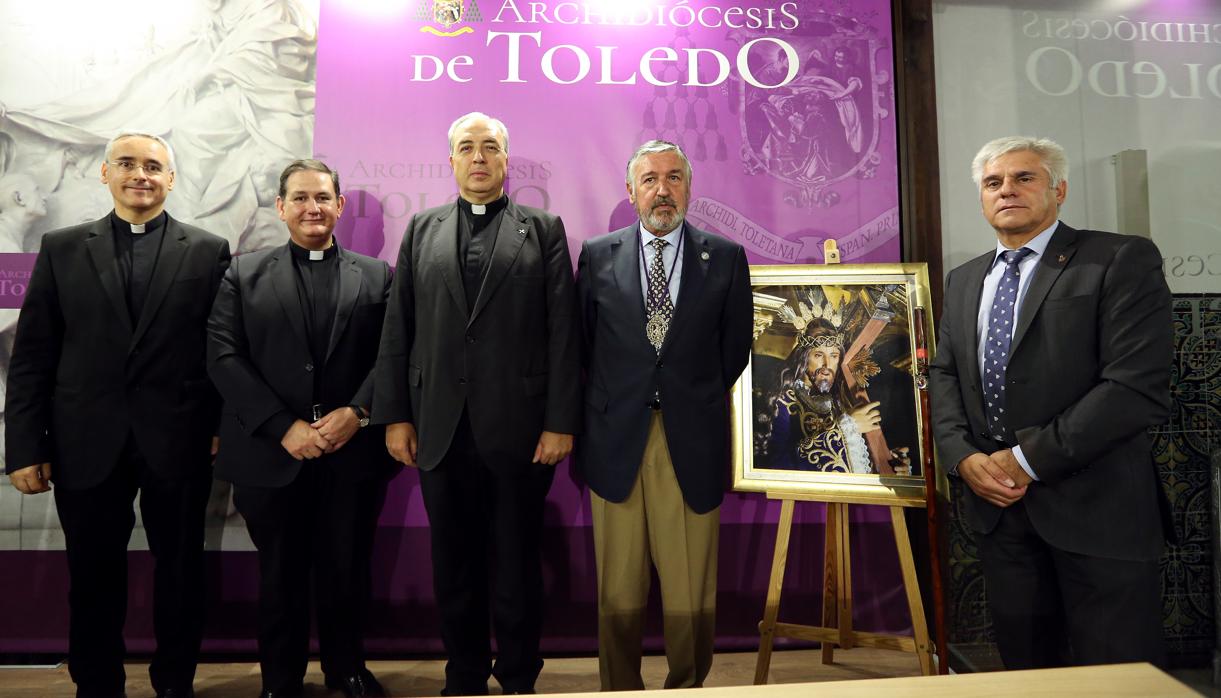 Emilio Palomo, vicario de La Mancha, Juan Alberto Ramírez, César García, Daniel García y Manuel Galán