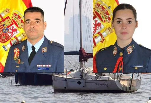 Los militares fallecidos: Daniel Melero Ordóñez y Rosa María Almirón Otero