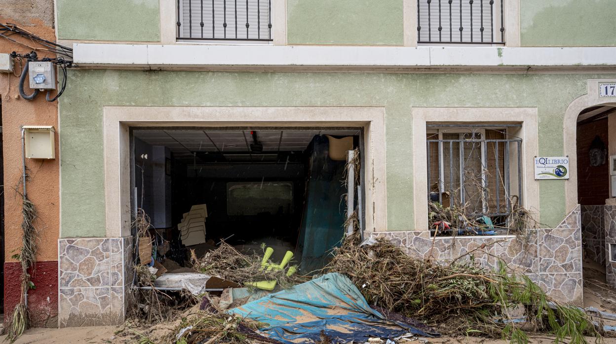 Imagen de los daños provocados por la última gota fría en la localidad valenciana de Ontinyent