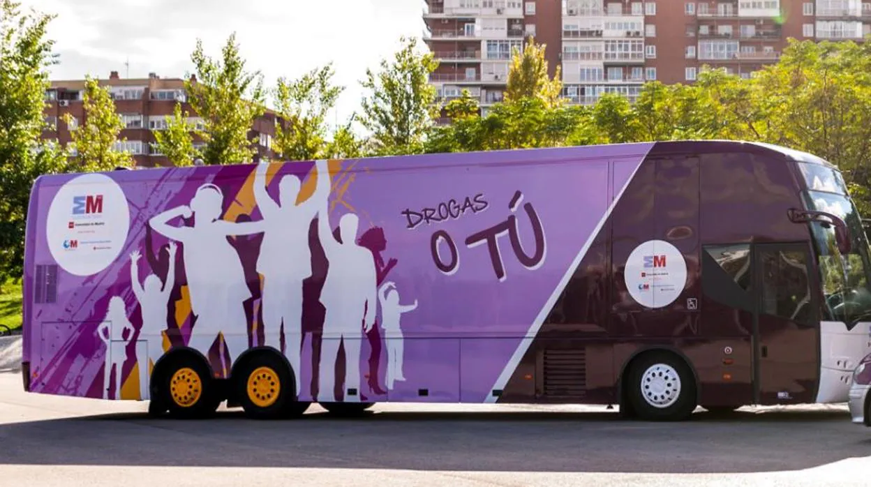 Autobús «Drogas o tú» de la Comunidad de Madrid
