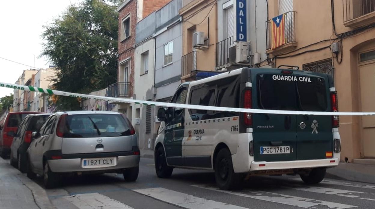 Imágenes del registro de la Guardia Civil en Sabadell