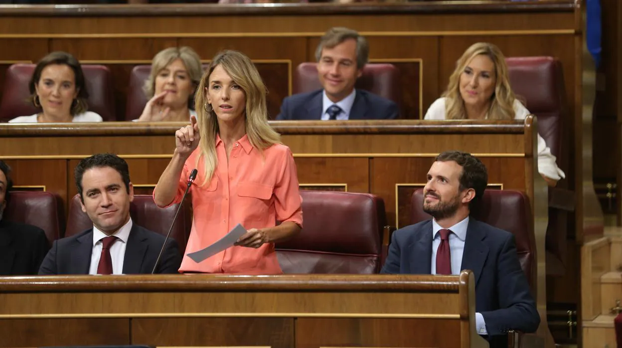 Cayetana Álvarez de Toledo, portavoz del PP en el Congreso de los Diputados, el 18 de septiembre