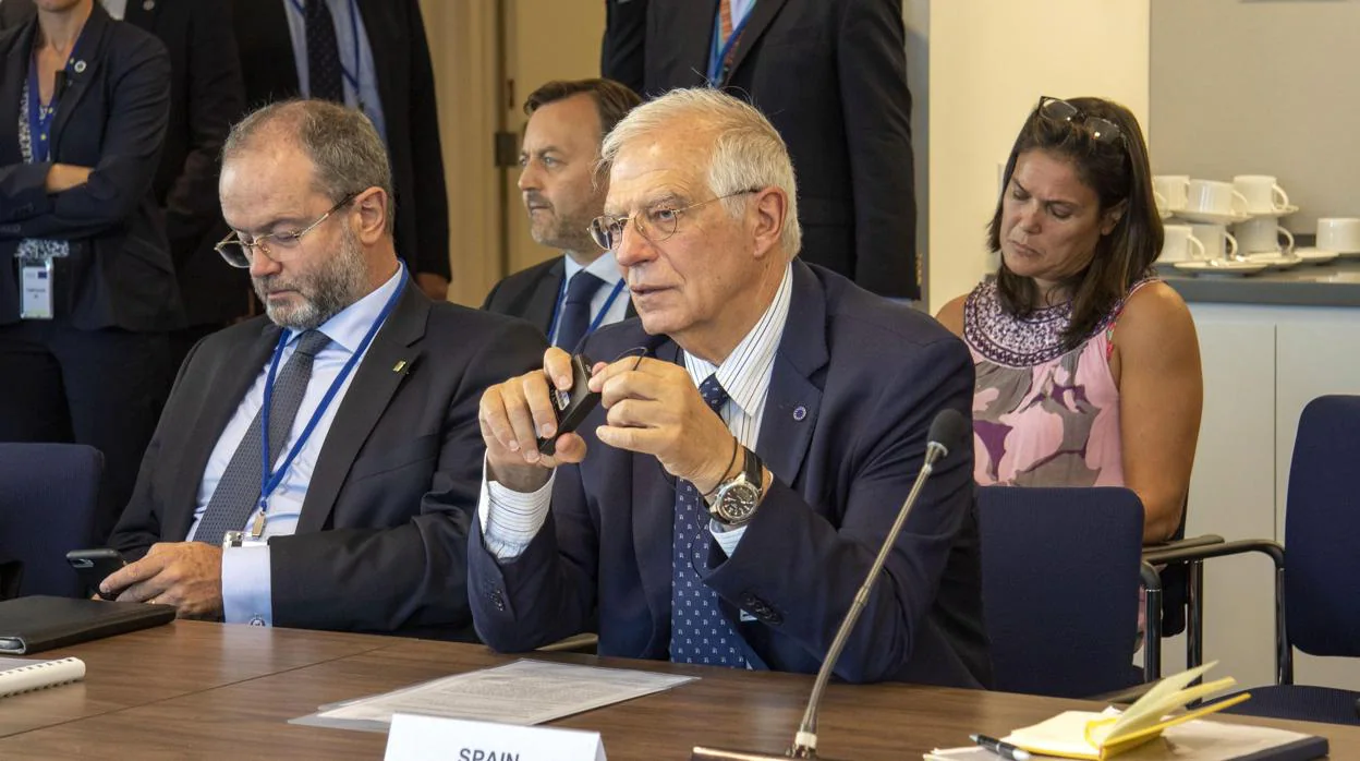 Josep Borrell, ministro de Asuntos Exteriores en funciones, el lunes en Nueva York