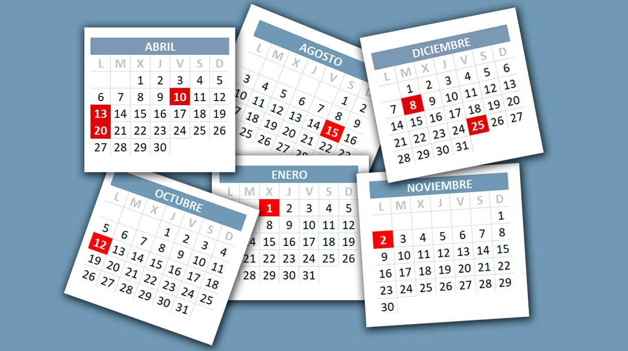 Calendario laboral de 2020 en Valencia