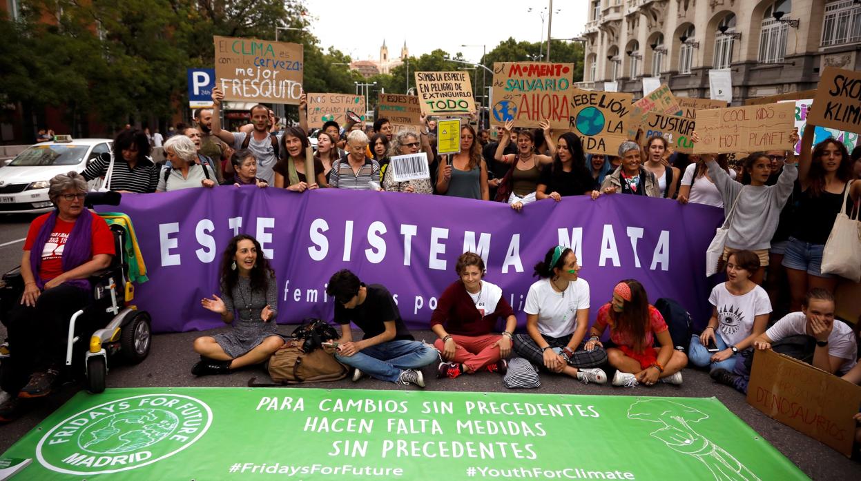 Concentración por la huelga del clima del pasado viernes 20 de septiembre