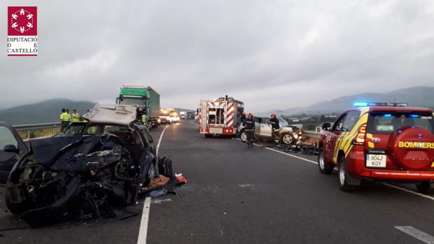 Dos personas mueren en un accidente de tráfico en la N-340 al paso por Peñíscola