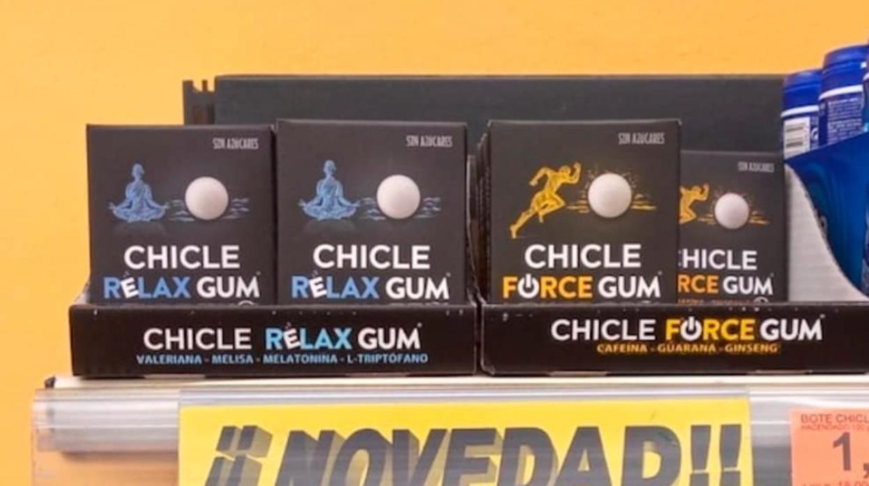 Imagen de la nueva gama de chicles en uno de los lineales de Mercadona