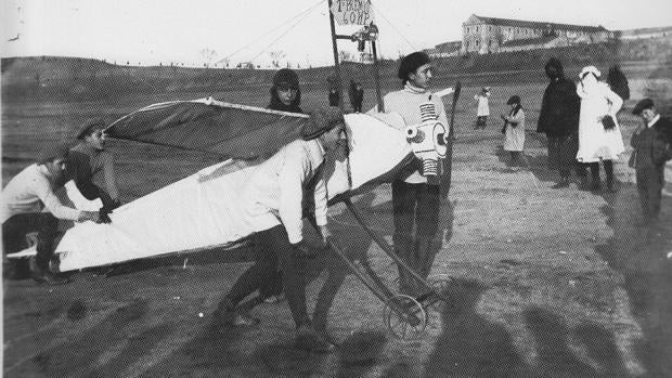 Osados pilotos en el aeródromo de la Vega Baja (1912-1913)