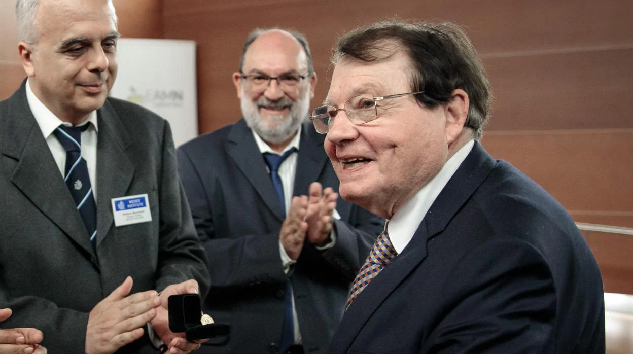 Imagen del Premio Nobel de Medicina Luc Montagnier en Valencia