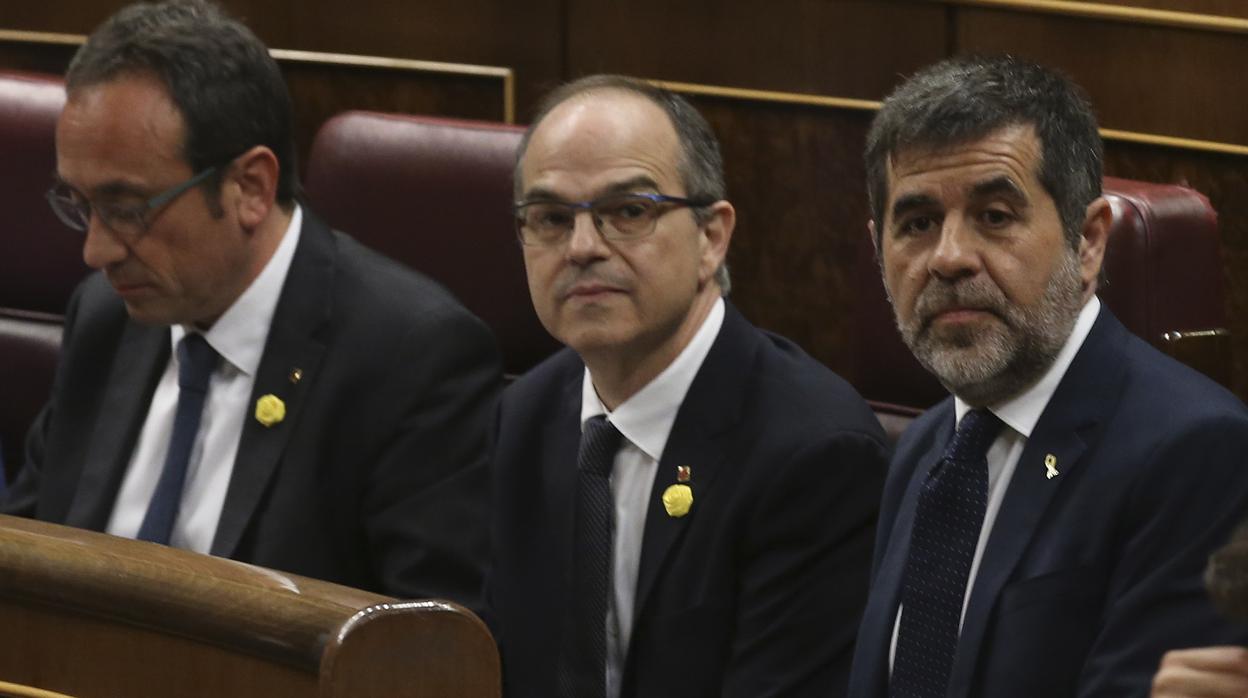 Josep Rull, Jordi Turull y Jordi Sánchez