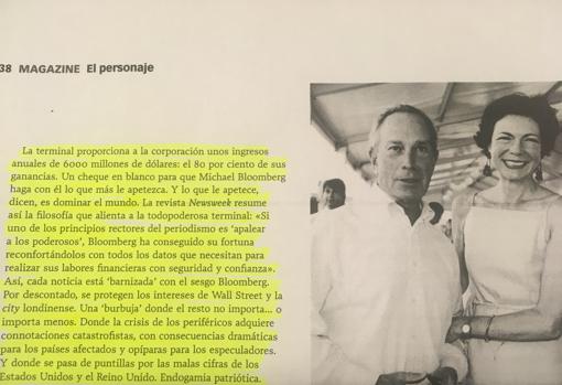 Párrafos originales del artículo sobre Bloomberg de «XL Semanal», publicado en enero del año 2012, que el profesor plagió entero posteriormente