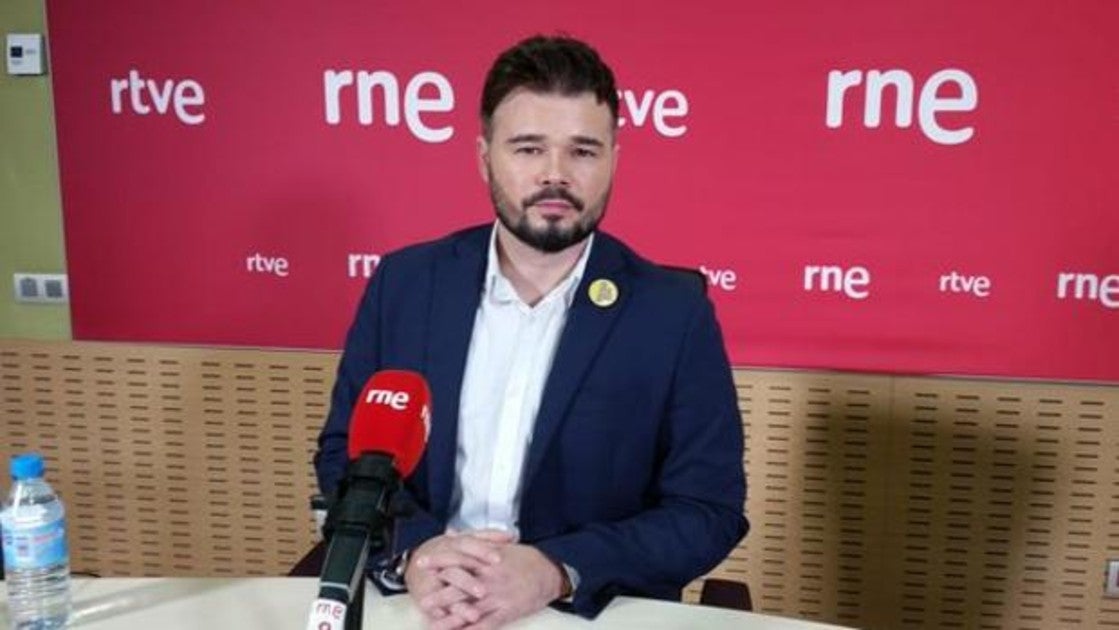 Gabriel Rufián en los estudios de RNE