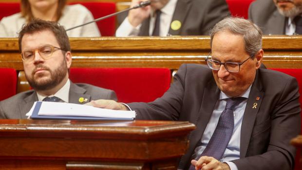 Quim Torra insiste en desafiar a la democracia con la vía unilateral