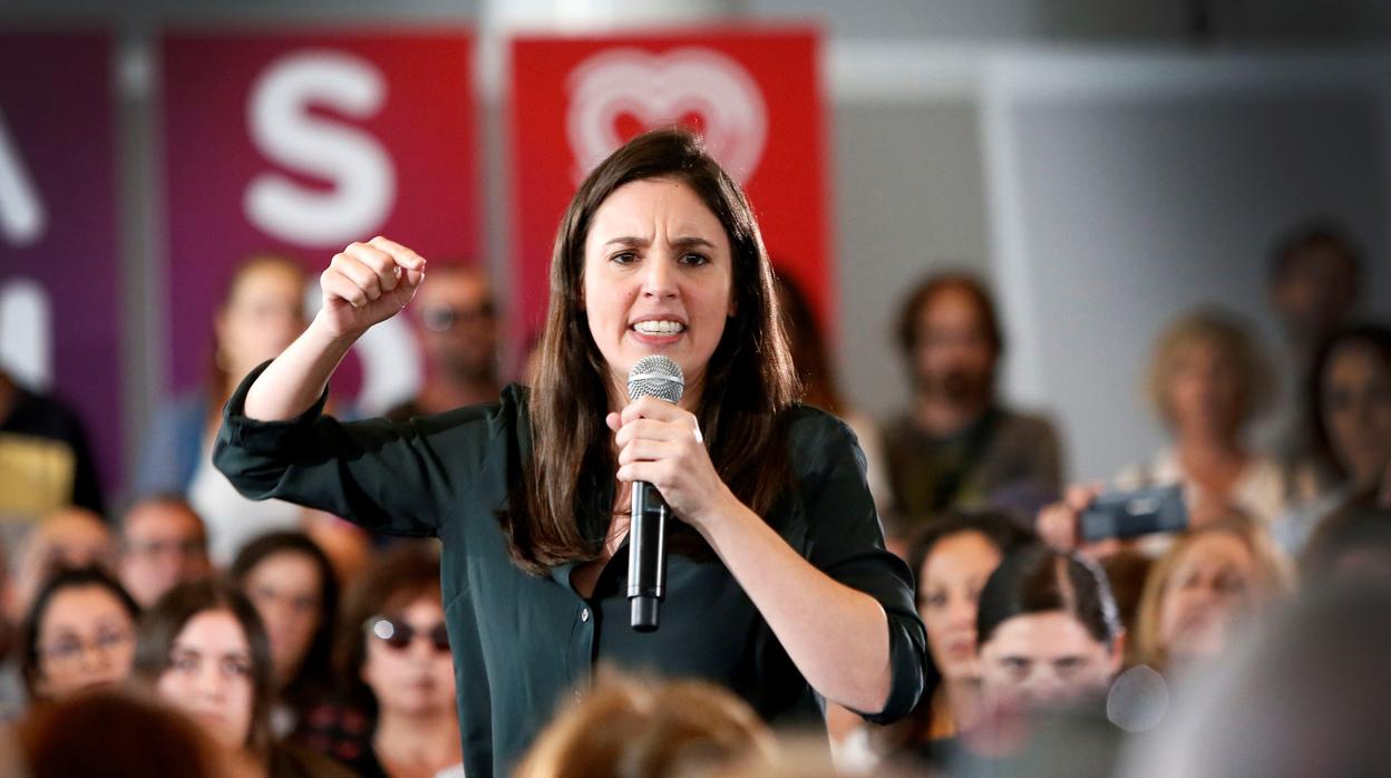 Imagen de Irene Montero tomada este domingo en Alicante