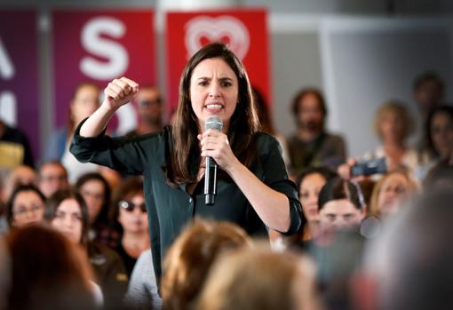 Imagen de Irene Montero tomada este domingo en Alicante