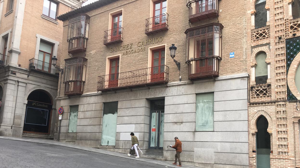 La oficina del Banco Popular en Toledo, en la calle de las Armas