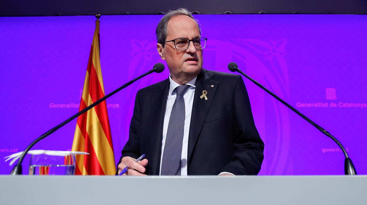 Imagen del presidente de la Generalitat de Cataluña, Quim Torra