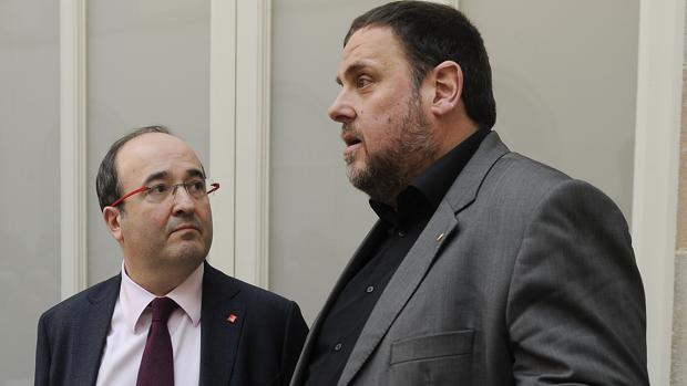 Oriol Junqueras reta a Miquel Iceta a visitarle en prisión: «Tienes 13 años para decidirte»