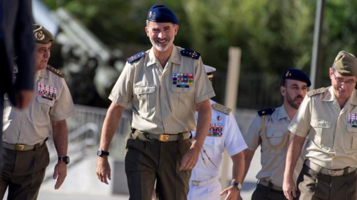 Felipe VI, durante su visita al Museo del Ejército en septiembre