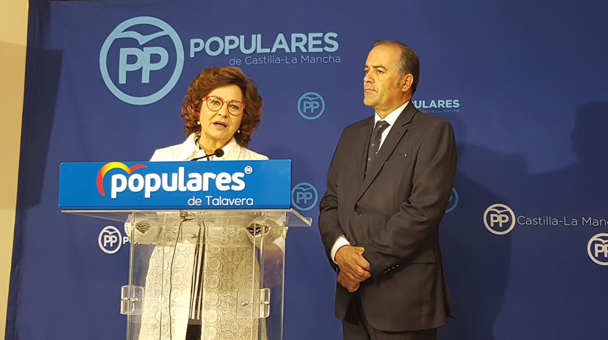 Riolobos y Gregorio, durante la rueda de prensa