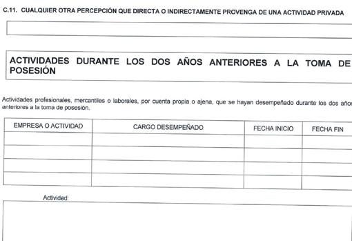 Sánchez declara no haber tenido ninguna actividad privada durante los dos años previos a su nombramiento como presidente del Gobierno