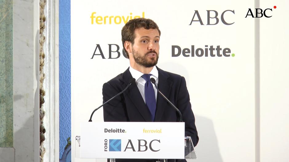 Las frases más destacadas de Pablo Casado en el Foro ABC