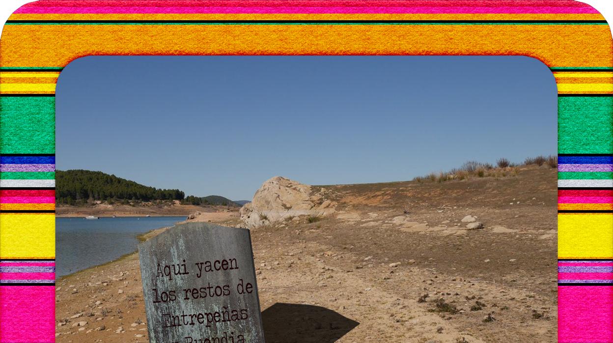 La asociación ha recordado con esta fotografía el estado actual que presenta el río Tajo