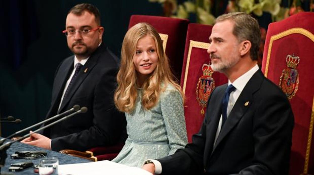 La Princesa Leonor en la entrega de los Premios Princesa de Asturias, a mediados de octubre