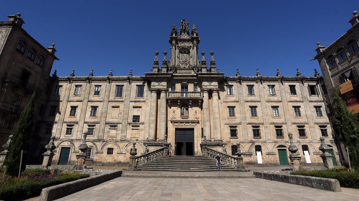 Fachada del monasterio de San Martín Pinario, en Santiago