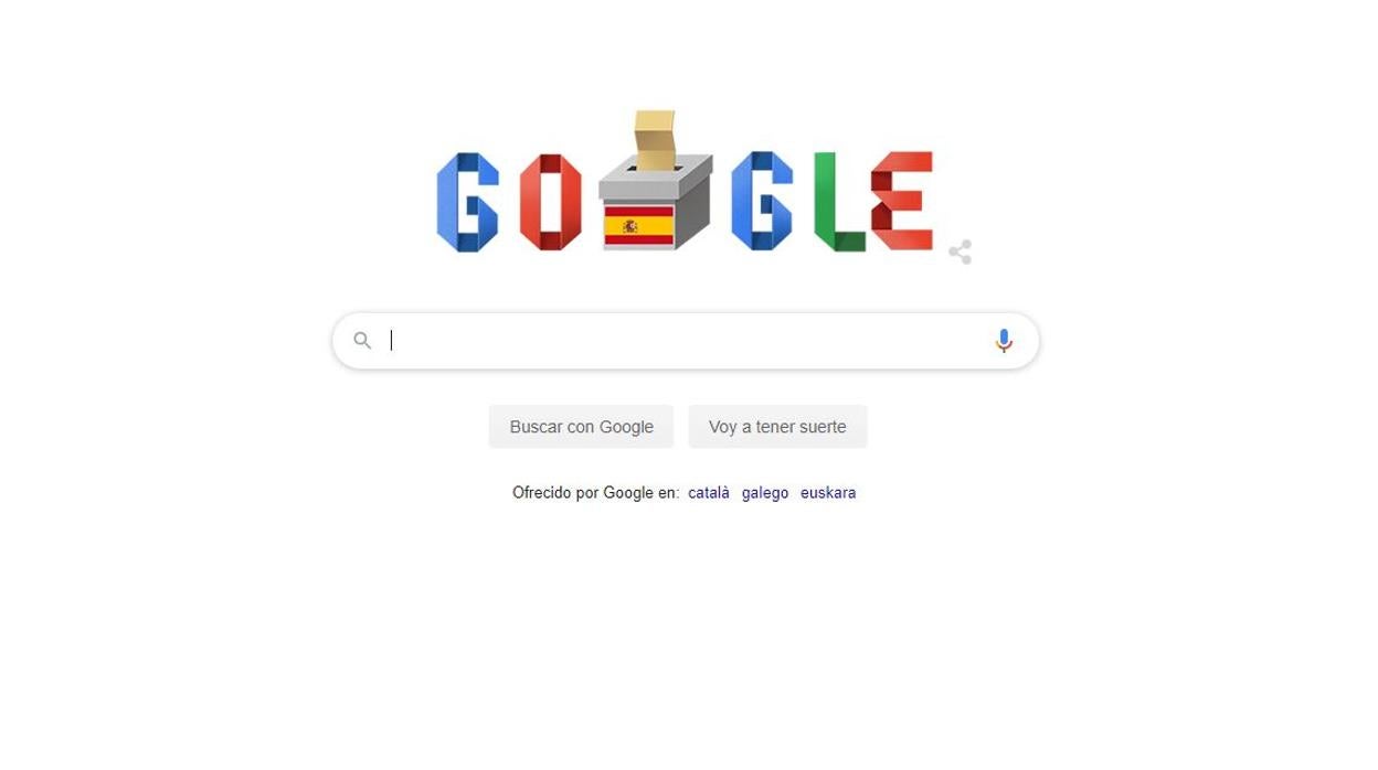 Doodle que Google ha dedicado a la jornada electoral