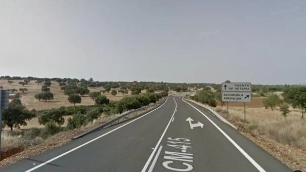 Se produce un hundimiento en la carretera que une Almadén y Saceruela