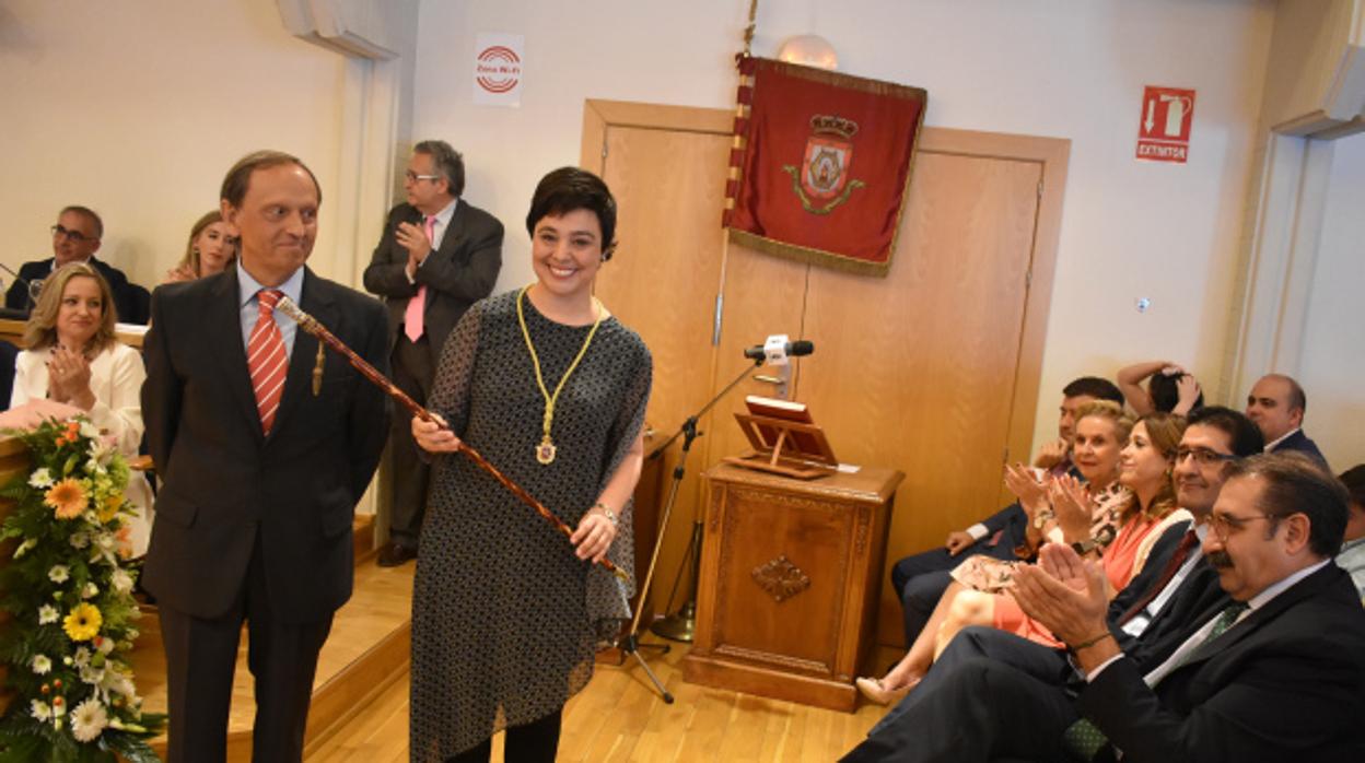 La alcaldesa de Ciudad Real, Pilar Zamora, en su toma de posesión