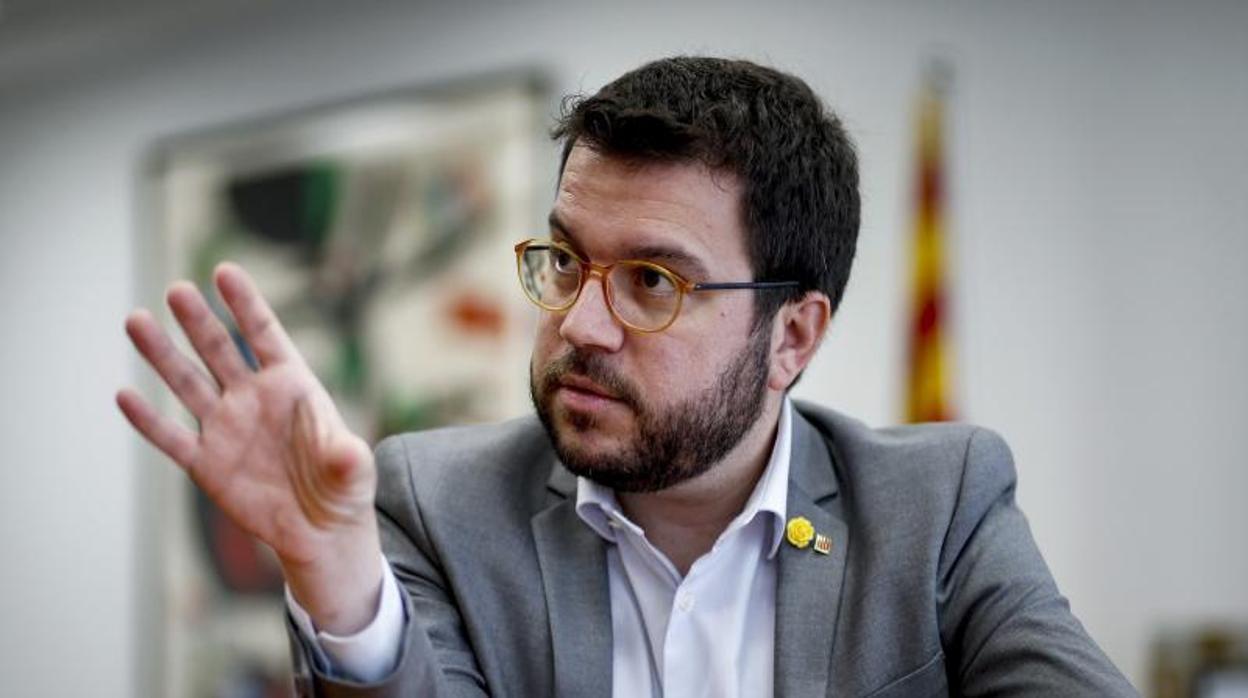 Aragonès sostiene que espera que las cuentas para 2020 se aprueben «en los próximos meses»