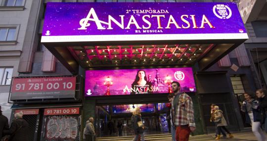 El musical de «Anastasia», ubicado también en la Gran Vía