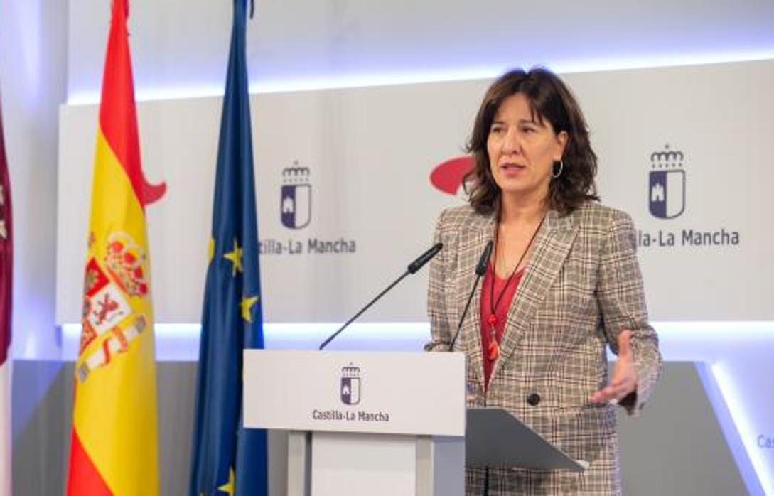 La portavoz del Gobierno de Castilla-La Mancha, Blanca Fernández