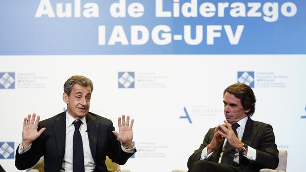 Aznar y Sarkozy se unen contra la división de Europa y de España