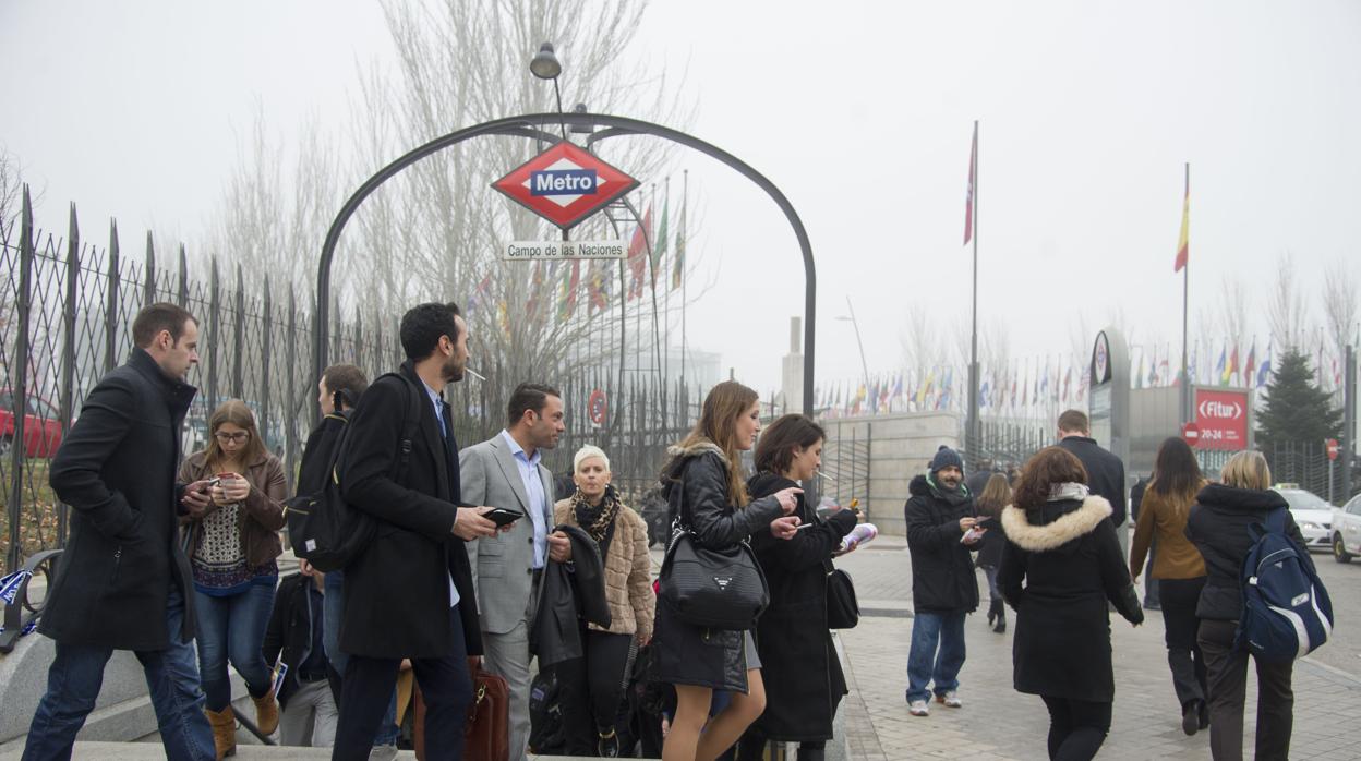 Parada de Metro de Madrid frente a Ifema